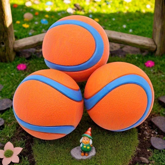 2pcs Durable Rubber Dog Chew Balls